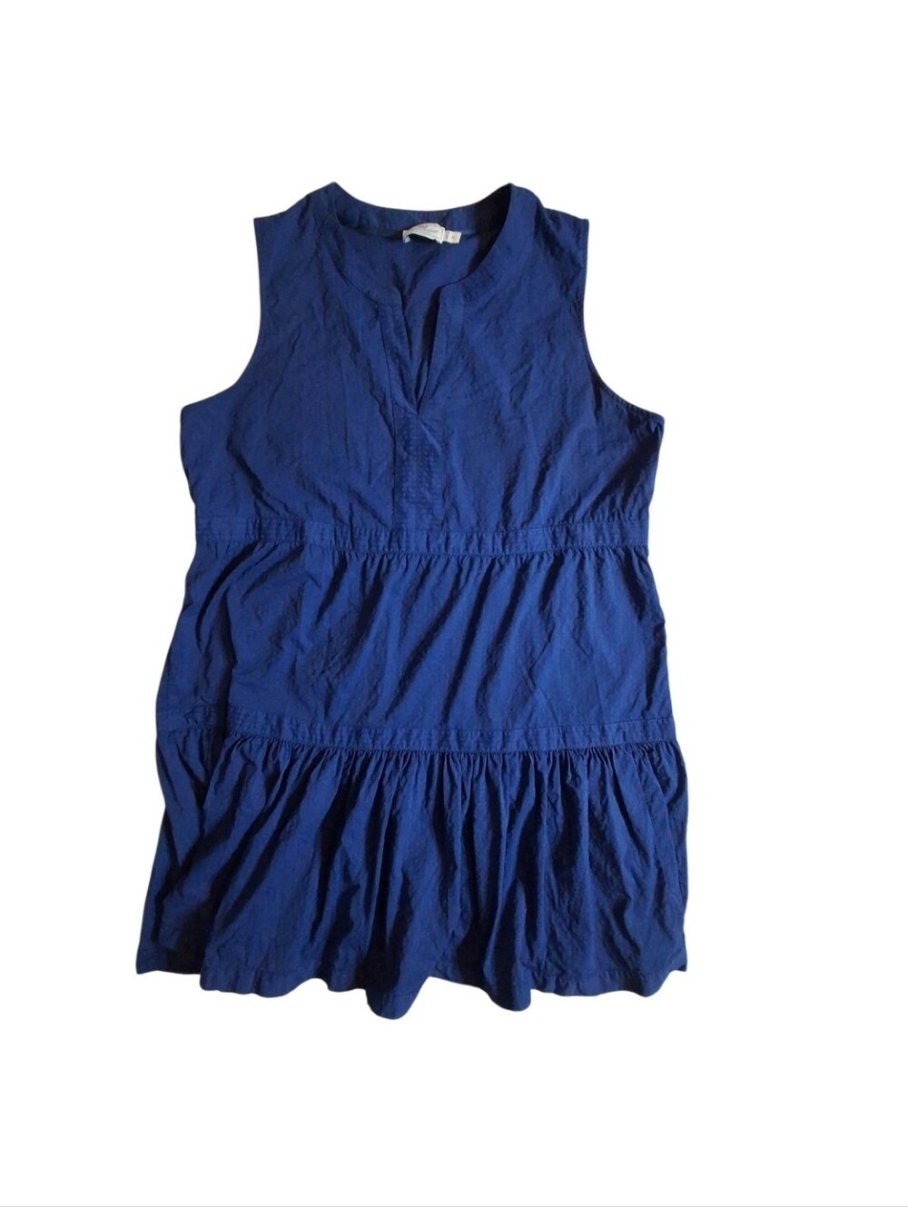 Vineyard Vines Performance Dress Women Size XL Blue Sleeveless Beachy Coastal